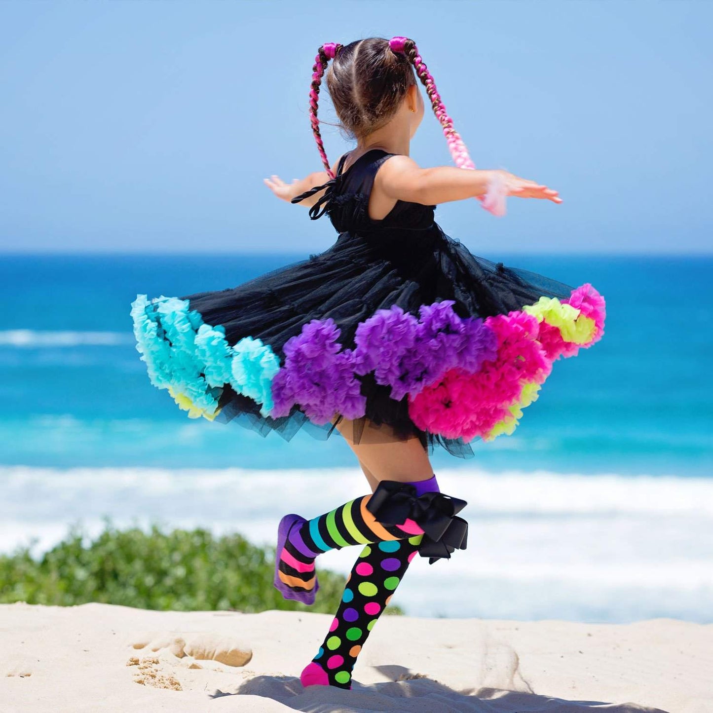 LIQUORICE BOWS SOCKS